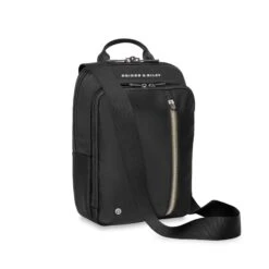 Briggs & Riley HTA Recycled Black Crossbody - Sustainable Ballistic Nylon Tablet Travel Bag 14 Briggs & Riley HTA Recycled Black Crossbody - Sustainable Ballistic Nylon Tablet Travel Bag -Luggage Pros Store Briggs Riley Recycled Day Bags Crossbody 4