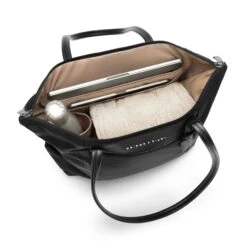 Briggs & Riley Rhapsody 2.0 Black Micro-Weave Expandable Laptop Tote Bag -Luggage Pros Store Briggs Riley Rhapsody 2 0 Expandable Tote 20