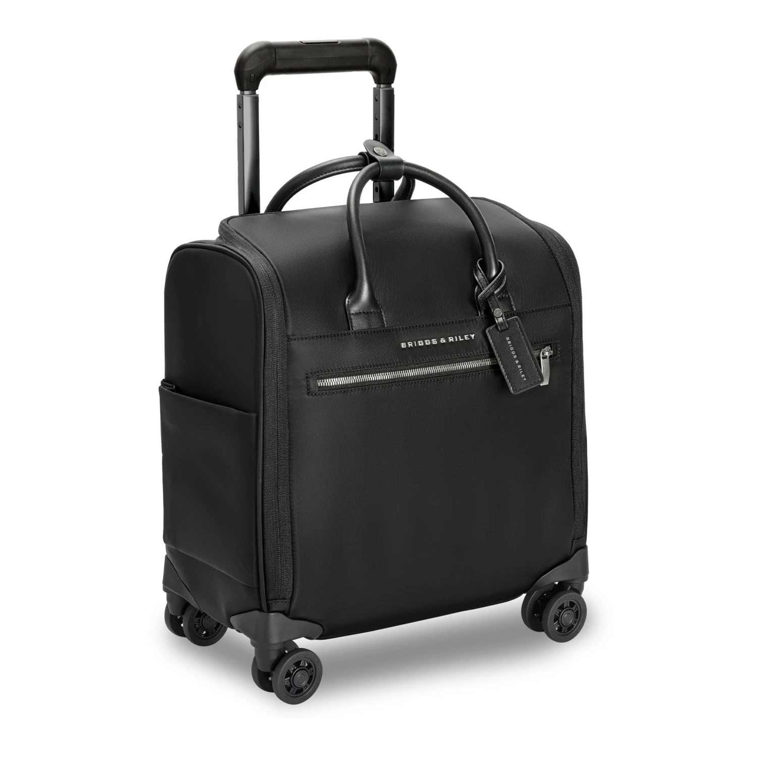 Briggs & Riley Rhapsody 2.0 Micro-Weave Nylon with Leather Accents – Under-Seat Wheeled Spinner Cabin Bag 4 Briggs & Riley Rhapsody 2.0 Micro-Weave Nylon with Leather Accents – Under-Seat Wheeled Spinner Cabin Bag - Image 2