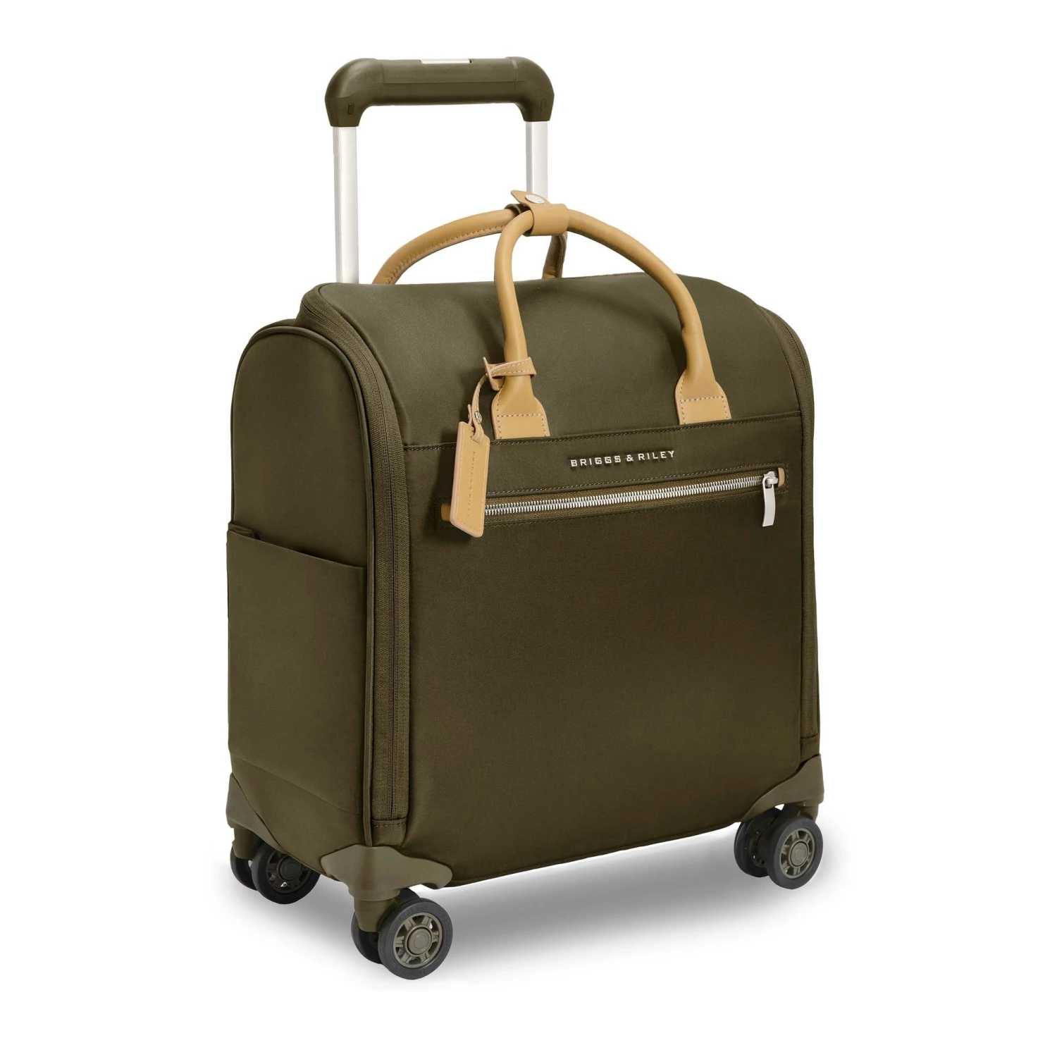 Briggs & Riley Rhapsody 2.0 Micro-Weave Nylon with Leather Accents – Under-Seat Wheeled Spinner Cabin Bag 3 Briggs & Riley Rhapsody 2.0 Micro-Weave Nylon with Leather Accents – Under-Seat Wheeled Spinner Cabin Bag