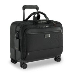 Briggs & Riley @Work Large Spinner Brief - Black 1600D Ballistic Nylon 4-Wheel 17" Laptop Case 11 Briggs & Riley @Work Large Spinner Brief - Black 1600D Ballistic Nylon 4-Wheel 17" Laptop Case -Luggage Pros Store Briggs Riley Work Large Spinner Brief 4