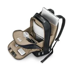 Briggs & Riley @Work Medium Backpack Black - Professional 15.6-inch Laptop Ballistic Nylon Bag -Luggage Pros Store Briggs Riley Work Medium Backpack 11