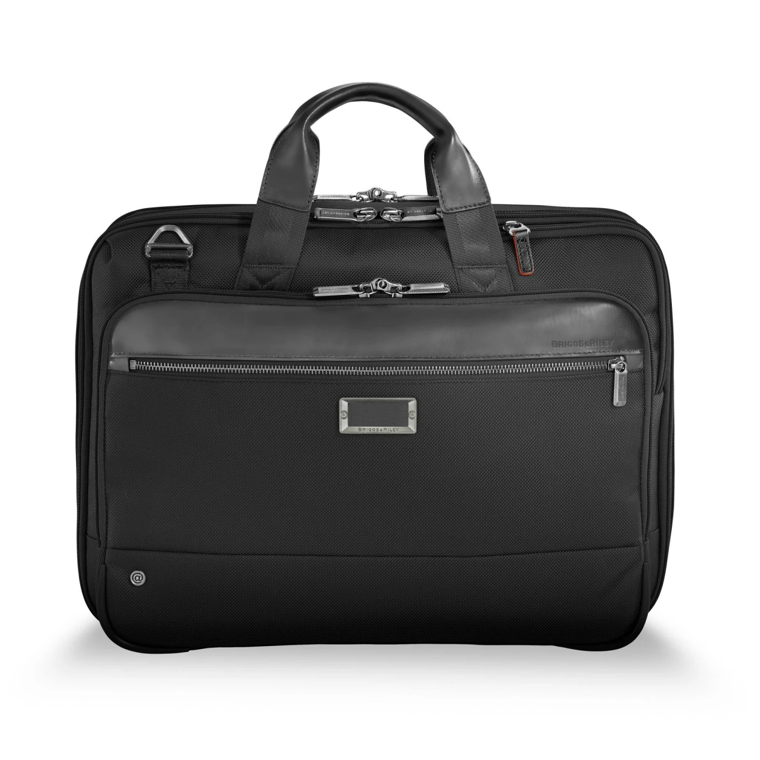 Briggs & Riley @Work Medium Expandable Brief – Professional 15.6-inch Laptop Bag with Leather Accents 3 Briggs & Riley @Work Medium Expandable Brief – Professional 15.6-inch Laptop Bag with Leather Accents