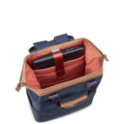 Delsey Chatelet Air 2.0 Backpack Tote – Champagne with Cognac Trim – 14" Laptop Bag -Luggage Pros Store Delsey Chatelet Air 2 0 Backpack Tote 8