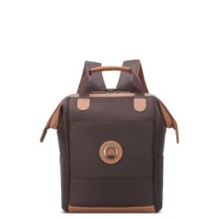 Delsey Chatelet Air 2.0 Backpack Tote – Champagne with Cognac Trim – 14" Laptop Bag -Luggage Pros Store Delsey Chatelet Air 2 0 Backpack Tote 9