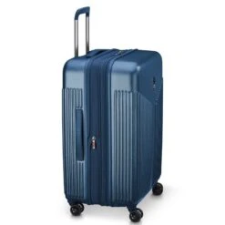 Delsey Comete 3.0 24-Inch Expandable Spinner - Steel Blue Hardside Checked Luggage 27 Delsey Comete 3.0 24-Inch Expandable Spinner - Steel Blue Hardside Checked Luggage -Luggage Pros Store Delsey Comete 3 0 24 Expandable Spinner Upright 8