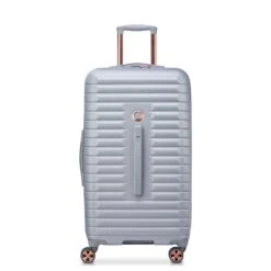Delsey Cruise 3.0 26-Inch Trunk Spinner - Platinum Grey Polycarbonate Checked Luggage with Overweight Indicator -Luggage Pros Store Delsey Cruise 3 0 26 Trunk Spinner 3