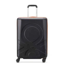 Delsey Fabrica 26" Hardside Checked Spinner – Scratch-Resistant Twill Finish Luggage -Luggage Pros Store Delsey Fabrica 23 Spinner Upright 3