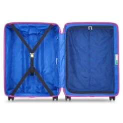 Delsey Fabrica 26" Hardside Checked Spinner – Scratch-Resistant Twill Finish Luggage -Luggage Pros Store Delsey Fabrica 23 Spinner Upright 8