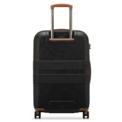 Delsey Flanerie SE 24" Checked Spinner Luggage - Hardside Polycarbonate with Cognac Trim -Luggage Pros Store Delsey Flanerie SE 24 Spinner 18
