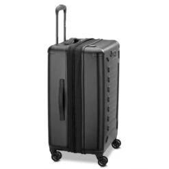 Delsey Jeep JH004C Black 24-Inch Hardside Expandable Spinner – Rugged Checked Travel Suitcase -Luggage Pros Store Delsey Jeep JH004C 24 Spinner Upright 10