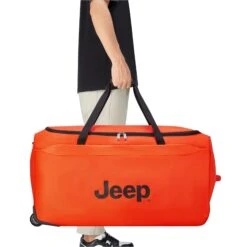 Delsey Jeep JS009D 31" Rolling Duffel - Black Water-Resistant Recycled Adventure Bag -Luggage Pros Store Delsey Jeep JS009D 31 Rolling Duffel 17
