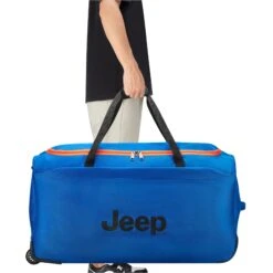 Delsey Jeep JS009D 31" Rolling Duffel - Black Water-Resistant Recycled Adventure Bag -Luggage Pros Store Delsey Jeep JS009D 31 Rolling Duffel 18