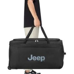Delsey Jeep JS009D 31" Rolling Duffel - Black Water-Resistant Recycled Adventure Bag -Luggage Pros Store Delsey Jeep JS009D 31 Rolling Duffel 19