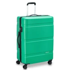 Delsey NOW! 27" Spinner Upright – Green United Colors of Benetton Collaboration Hardside Luggage -Luggage Pros Store Delsey NOW 27 Spinner Upright 6