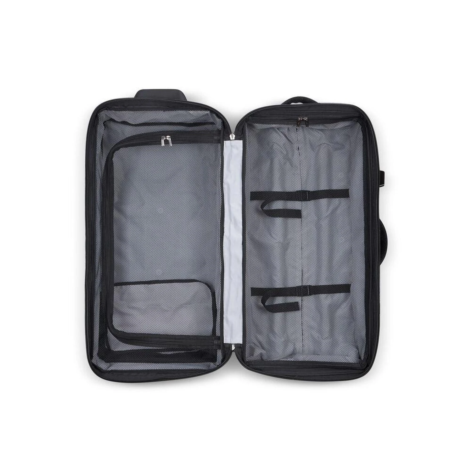 Delsey Raspail 28" Black 2-Wheel Rolling Duffel - Water-Resistant Recycled Fabric Luggage 12 Delsey Raspail 28" Black 2-Wheel Rolling Duffel - Water-Resistant Recycled Fabric Luggage - Image 10