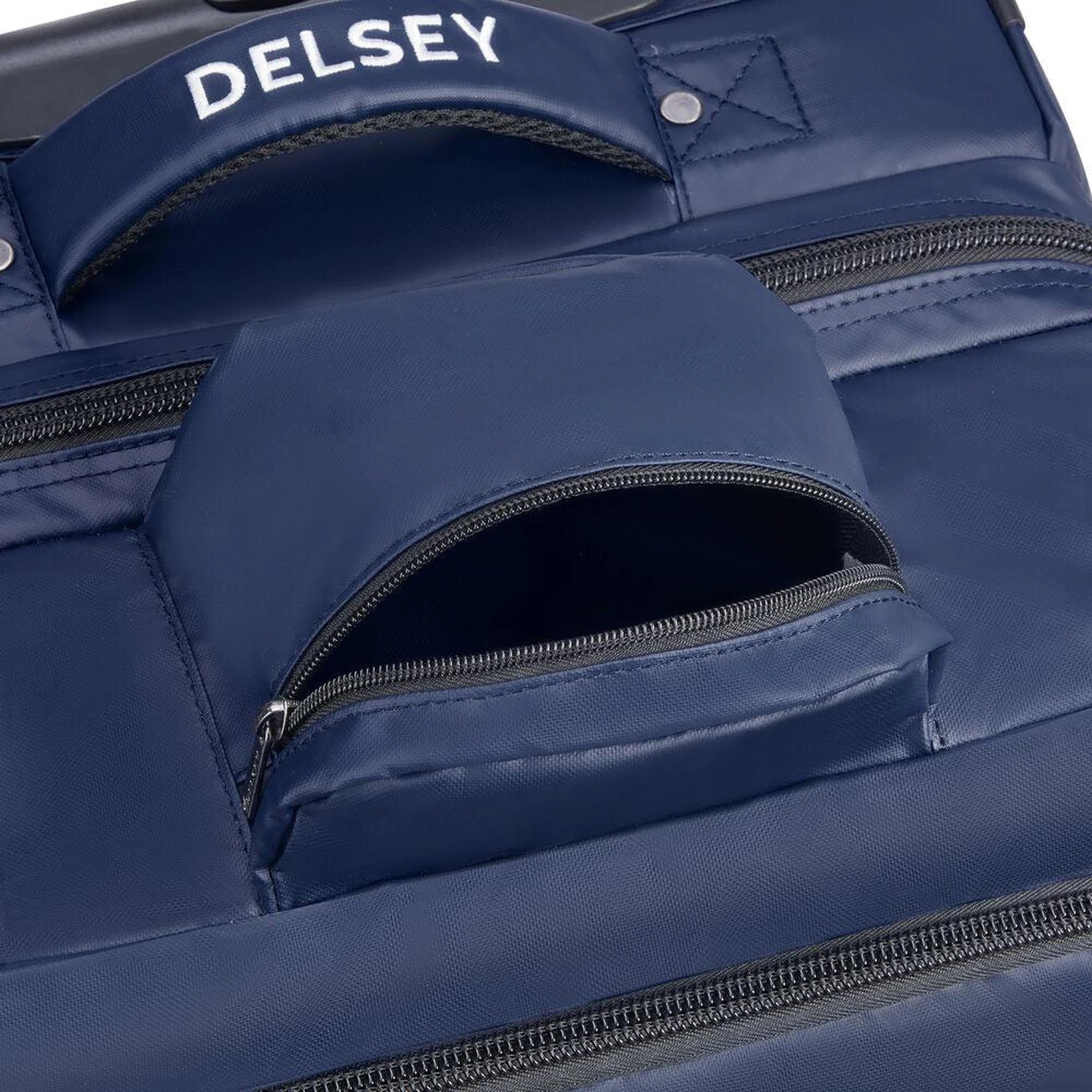 Delsey Raspail 28" Black 2-Wheel Rolling Duffel - Water-Resistant Recycled Fabric Luggage 19 Delsey Raspail 28" Black 2-Wheel Rolling Duffel - Water-Resistant Recycled Fabric Luggage - Image 17