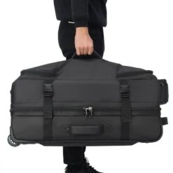 Delsey Raspail 28" Black 2-Wheel Rolling Duffel - Water-Resistant Recycled Fabric Luggage 40 Delsey Raspail 28" Black 2-Wheel Rolling Duffel - Water-Resistant Recycled Fabric Luggage -Luggage Pros Store Delsey Raspail 28 2 Wheel Duffel 19