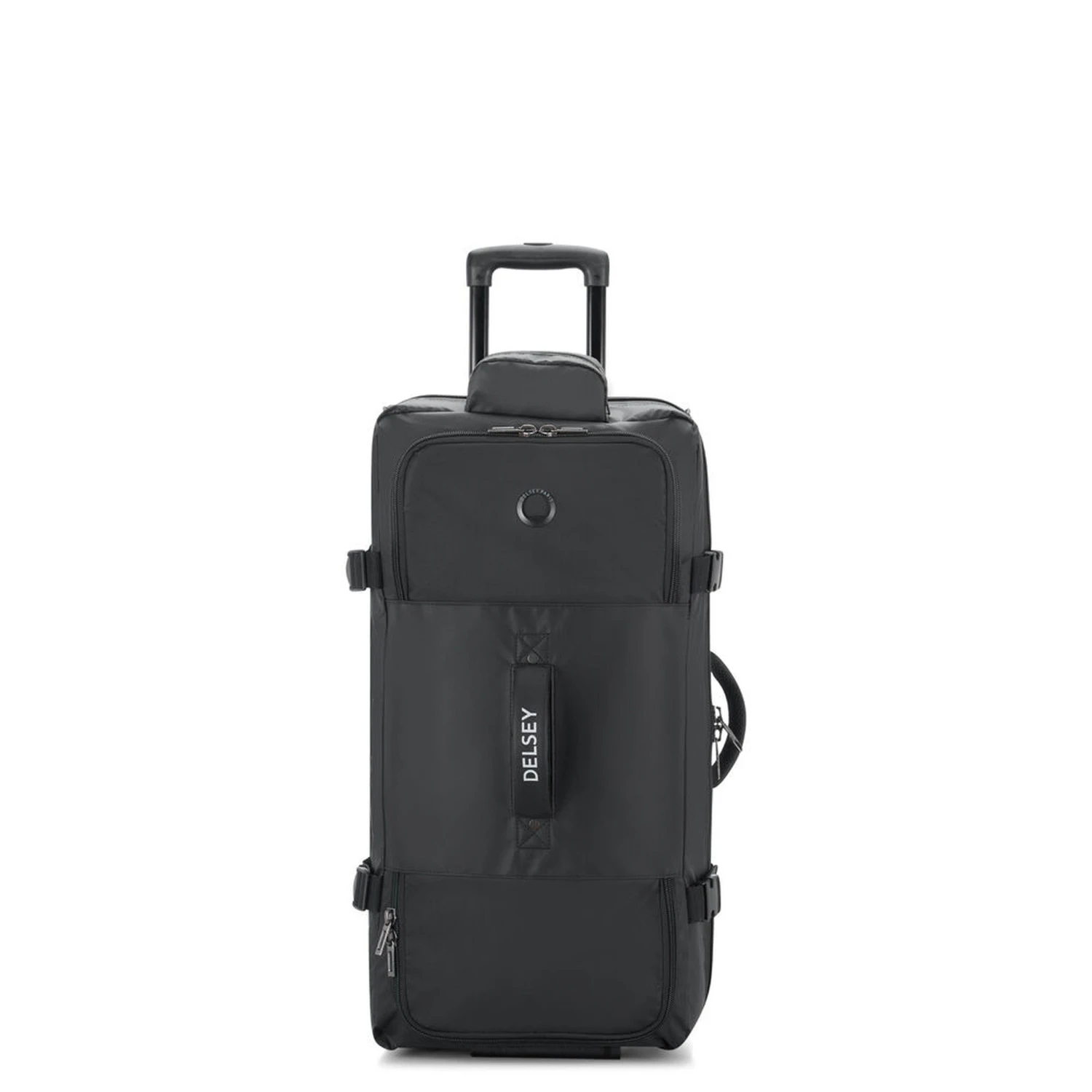 Delsey Raspail 28" Black 2-Wheel Rolling Duffel - Water-Resistant Recycled Fabric Luggage 7 Delsey Raspail 28" Black 2-Wheel Rolling Duffel - Water-Resistant Recycled Fabric Luggage - Image 5