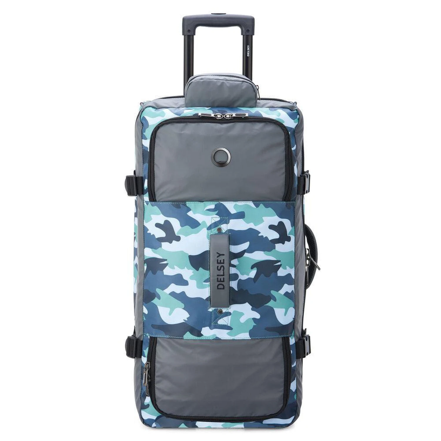 Delsey Raspail 28" Black 2-Wheel Rolling Duffel - Water-Resistant Recycled Fabric Luggage 8 Delsey Raspail 28" Black 2-Wheel Rolling Duffel - Water-Resistant Recycled Fabric Luggage - Image 6
