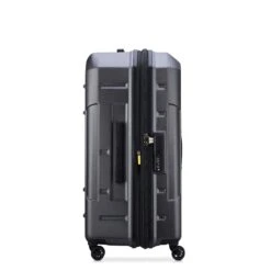 Delsey Rempart Anthracite Grey - Modular Stackable Large Trunk Expandable Checked Spinner -Luggage Pros Store Delsey Rempart Large Trunk Expandable Spinner 9