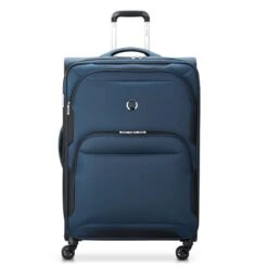 Delsey Sky Max 2.0 28" Expandable Spinner – Lightweight Twill Polyester Checked Luggage
