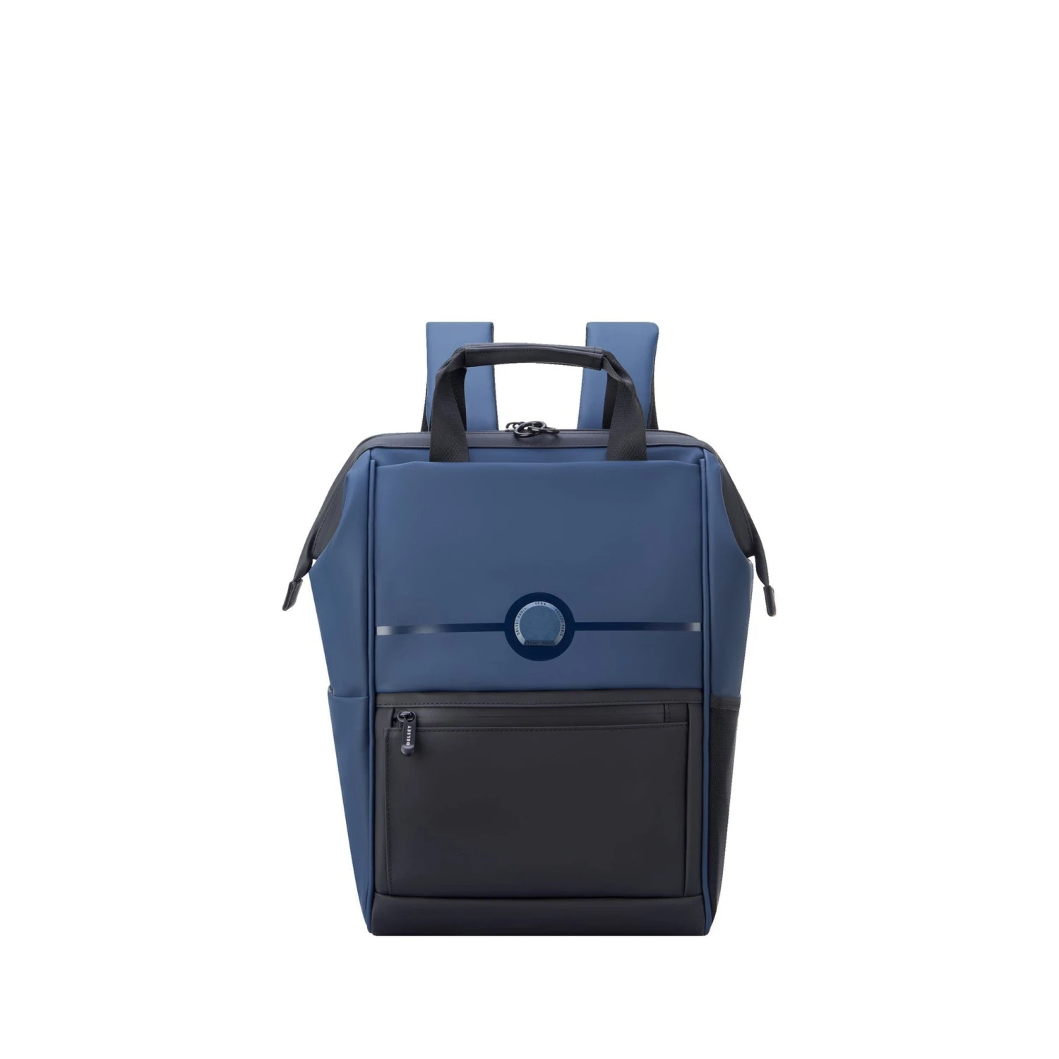 Delsey Turenne Soft Widemouth Laptop Backpack – Black Recycled Water-Resistant Travel Bag 4 Delsey Turenne Soft Widemouth Laptop Backpack – Black Recycled Water-Resistant Travel Bag - Image 2