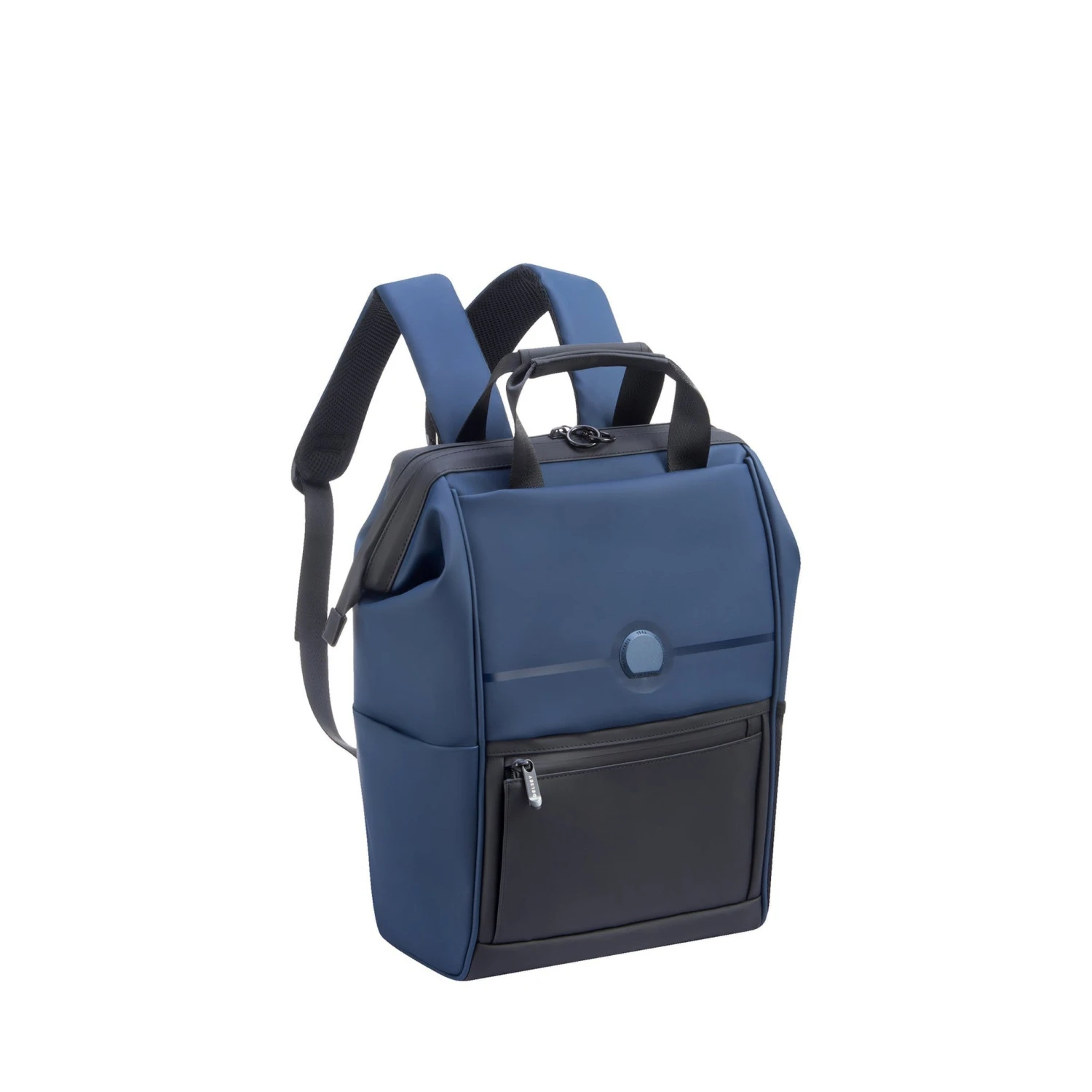 Delsey Turenne Soft Widemouth Laptop Backpack – Black Recycled Water-Resistant Travel Bag 7 Delsey Turenne Soft Widemouth Laptop Backpack – Black Recycled Water-Resistant Travel Bag - Image 5