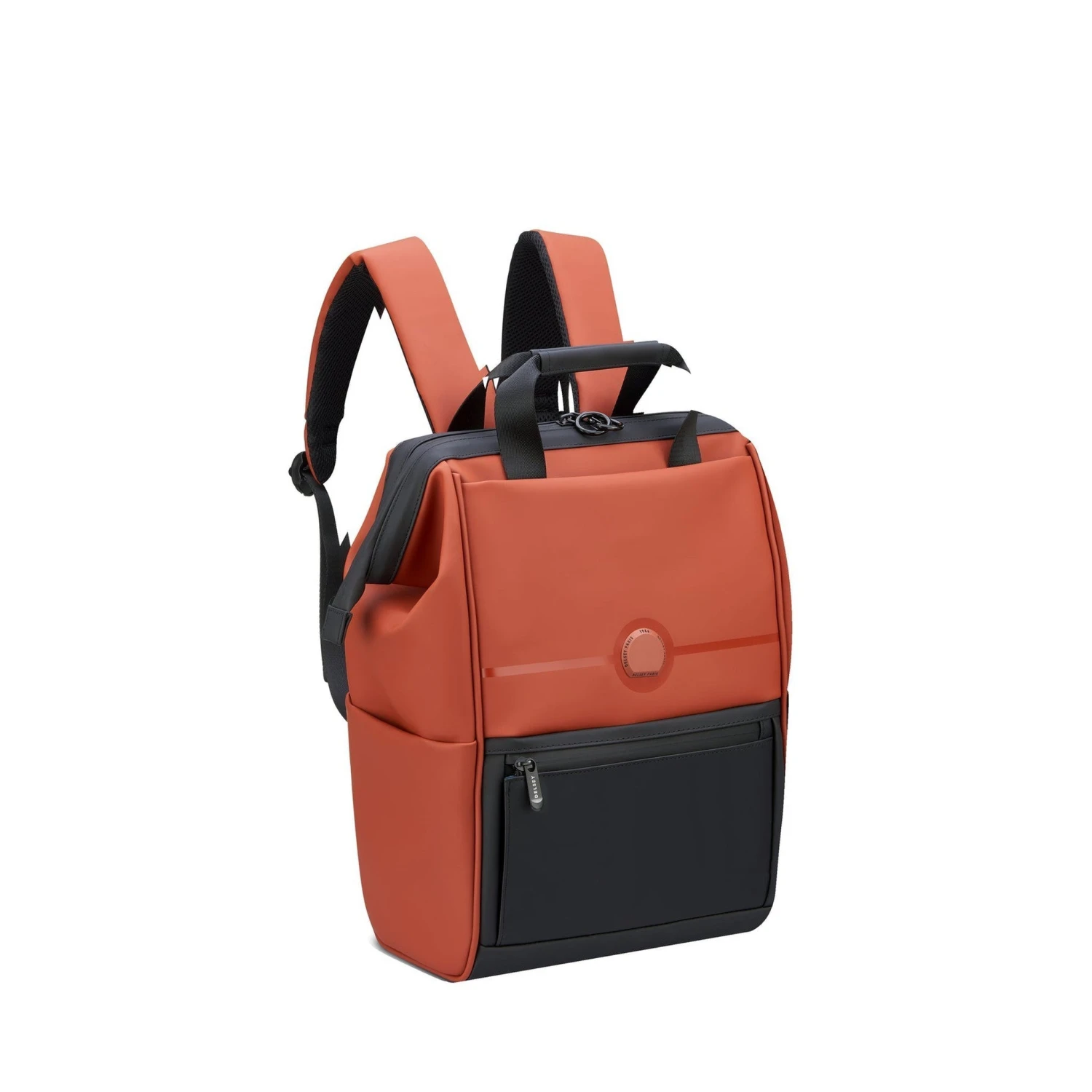 Delsey Turenne Soft Widemouth Laptop Backpack – Black Recycled Water-Resistant Travel Bag 8 Delsey Turenne Soft Widemouth Laptop Backpack – Black Recycled Water-Resistant Travel Bag - Image 6