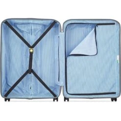 Delsey UCB 27" Spinner Upright - Pastel Green Matte Hardside Checked Luggage -Luggage Pros Store Delsey UCB 27 Spinner Upright 5