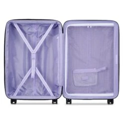 Delsey Florence by Mills Catch Flights Black Hardside Expandable 26-inch Checked Spinner Luggage -Luggage Pros Store Delsey florence by mills Catch Flights Medium Expandable Spinner 9