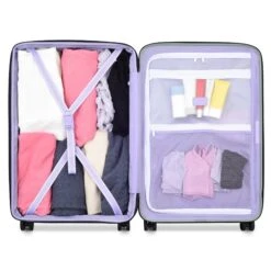Delsey Florence By Mills Lavender Spin Me Away 24-Inch Medium Expandable Spinner -Luggage Pros Store Delsey florence by mills Spin Me Away 24 Medium Expandable Spinner 9