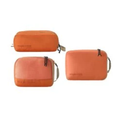 Eagle Creek Pack-It Overnight Set – 3-Piece Recycled Travel Organizer Kit (Blue/Grey)