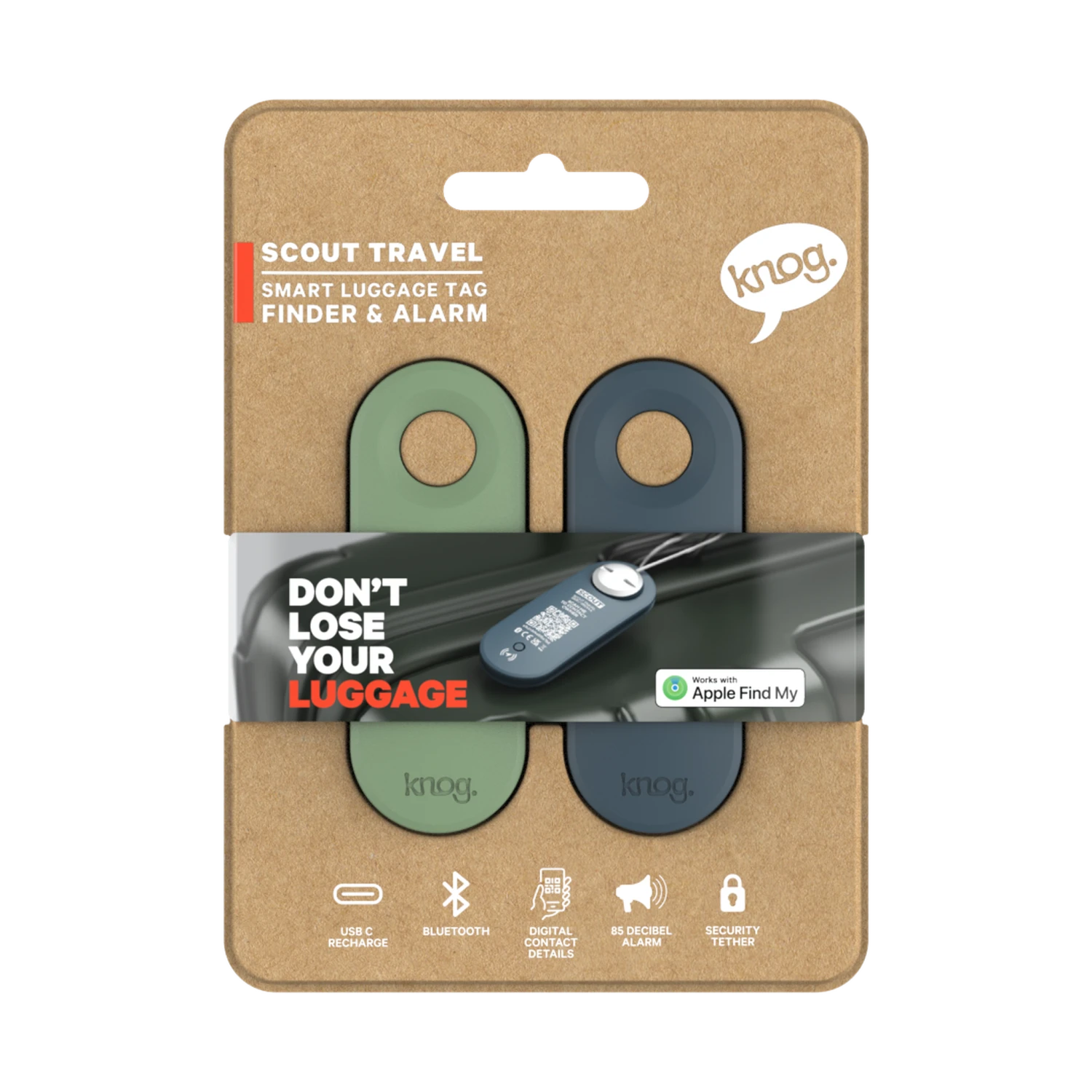 Eagle Creek Scout Travel Smart Luggage Tag Twin Pack – Apple Find My Bluetooth Tracker with Anti-Tamper Security 6 Eagle Creek Scout Travel Smart Luggage Tag Twin Pack – Apple Find My Bluetooth Tracker with Anti-Tamper Security - Image 4