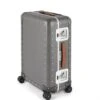 FPM Milano Bank Spinner 68 Silver Aluminum - Italian Leather Handle Medium Checked Luggage