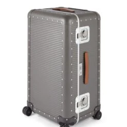 FPM Milano Silver Aluminum Bank Trunk On Wheels – Extra Large 30" Checked Spinner Suitcase 15 FPM Milano Silver Aluminum Bank Trunk On Wheels – Extra Large 30" Checked Spinner Suitcase -Luggage Pros Store FPM Milano Bank Trunk on Wheels 3