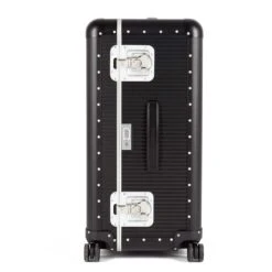 FPM Milano Bank Trunk On Wheels L – Silver Aluminum Extra Large Checked Spinner Luggage -Luggage Pros Store FPM Milano Bank Trunk on Wheels L 7