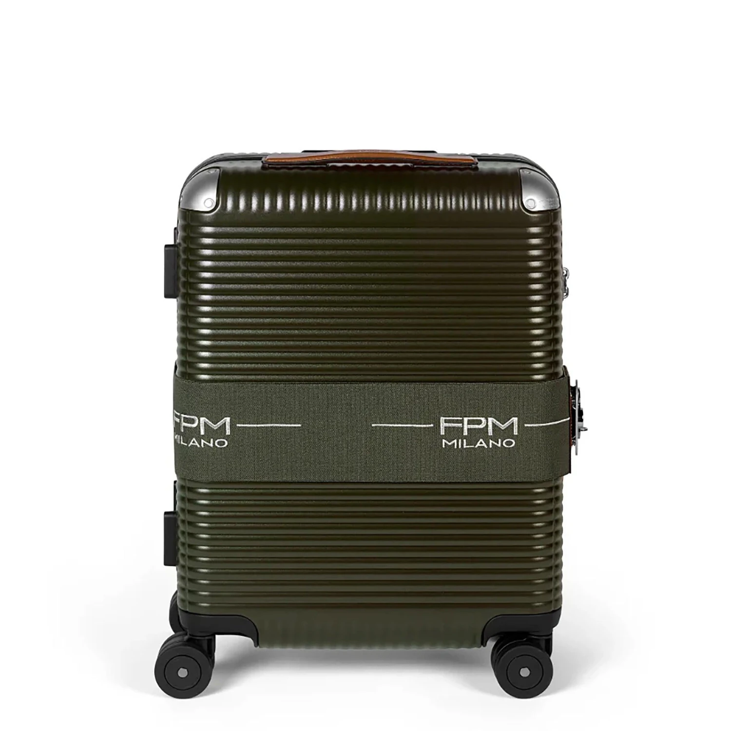 FPM Milano Bank Zip Deluxe 55S Carry-On – Italian Polycarbonate & Leather Spinner with Butterfly Lock 3 FPM Milano Bank Zip Deluxe 55S Carry-On – Italian Polycarbonate & Leather Spinner with Butterfly Lock