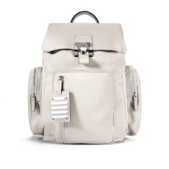 FPM Milano Bank on the Road Small Leather Backpack – Luxury Italian Rucksack with Butterfly Lock -Luggage Pros Store FPM Milano Leather Backpack Small 3
