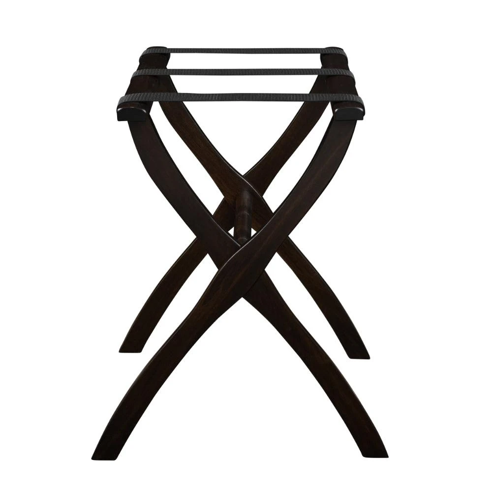 Gatehouse Furniture Contour Wood Leg Luggage Rack with 3 Nylon Straps – Foldable Guest Room Stand 13 Gatehouse Furniture Contour Wood Leg Luggage Rack with 3 Nylon Straps – Foldable Guest Room Stand - Image 11