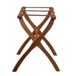 Gatehouse Furniture Contour Wood Leg Luggage Rack with 3 Nylon Straps – Foldable Guest Room Stand 30 Gatehouse Furniture Contour Wood Leg Luggage Rack with 3 Nylon Straps – Foldable Guest Room Stand -Luggage Pros Store Gatehouse Furniture Luggage Rack Contour Wood Leg with 3 Nylon Straps 9