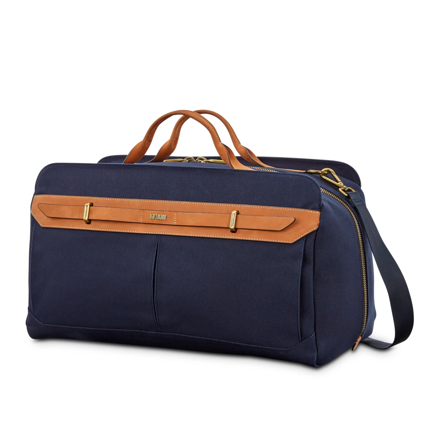 Hartmann Reserve Weekender Duffel – Tan Cotton-Twill and Full-Grain Aniline Leather Travel Bag 4 Hartmann Reserve Weekender Duffel – Tan Cotton-Twill and Full-Grain Aniline Leather Travel Bag - Image 2