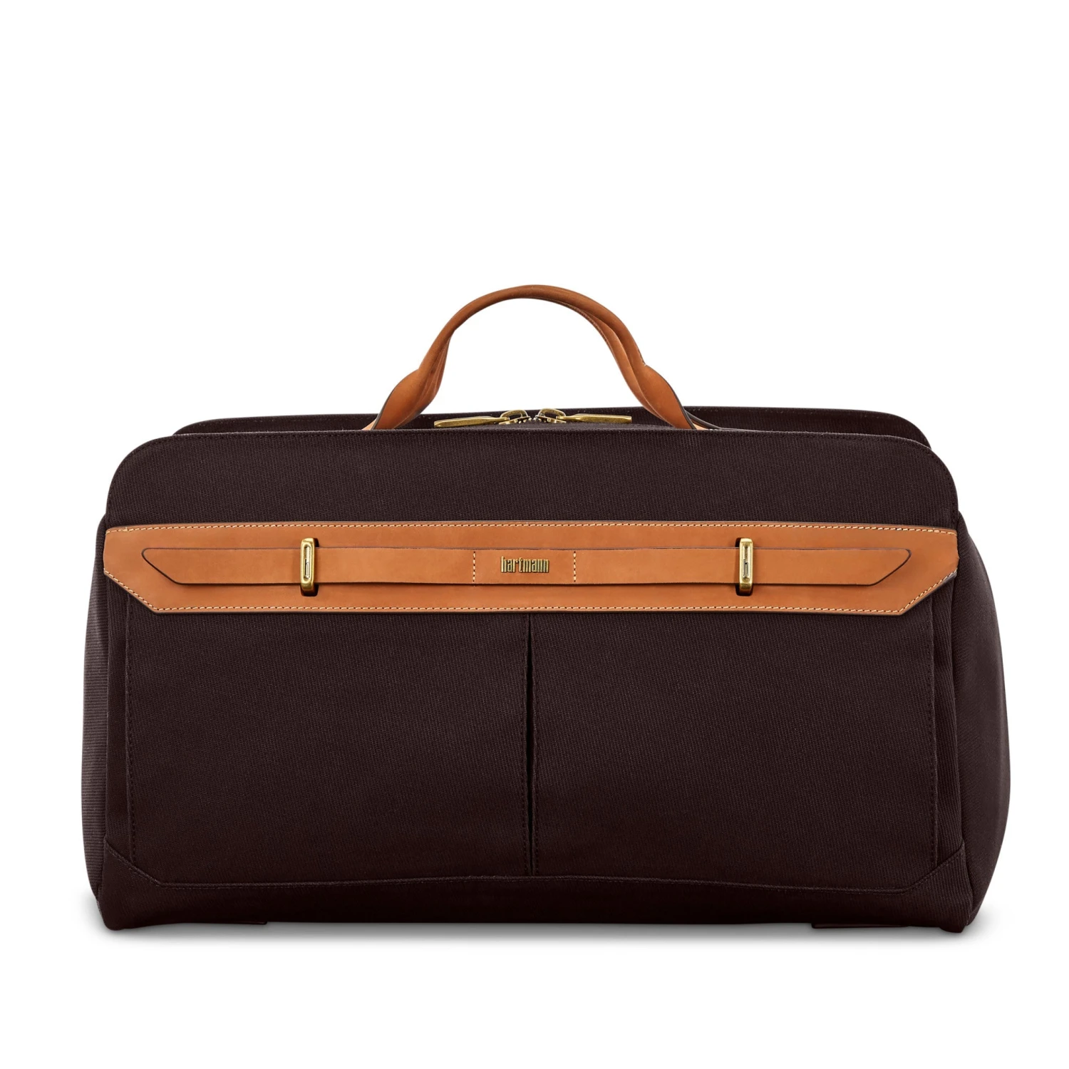 Hartmann Reserve Weekender Duffel – Tan Cotton-Twill and Full-Grain Aniline Leather Travel Bag 8 Hartmann Reserve Weekender Duffel – Tan Cotton-Twill and Full-Grain Aniline Leather Travel Bag - Image 6