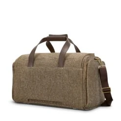 Hartmann Tweed Legend Travel Duffel - Tan/Brown Leather Accents Heritage Weekend Bag 15 Hartmann Tweed Legend Travel Duffel - Tan/Brown Leather Accents Heritage Weekend Bag -Luggage Pros Store Hartmann Tweed Travel Duffel 6