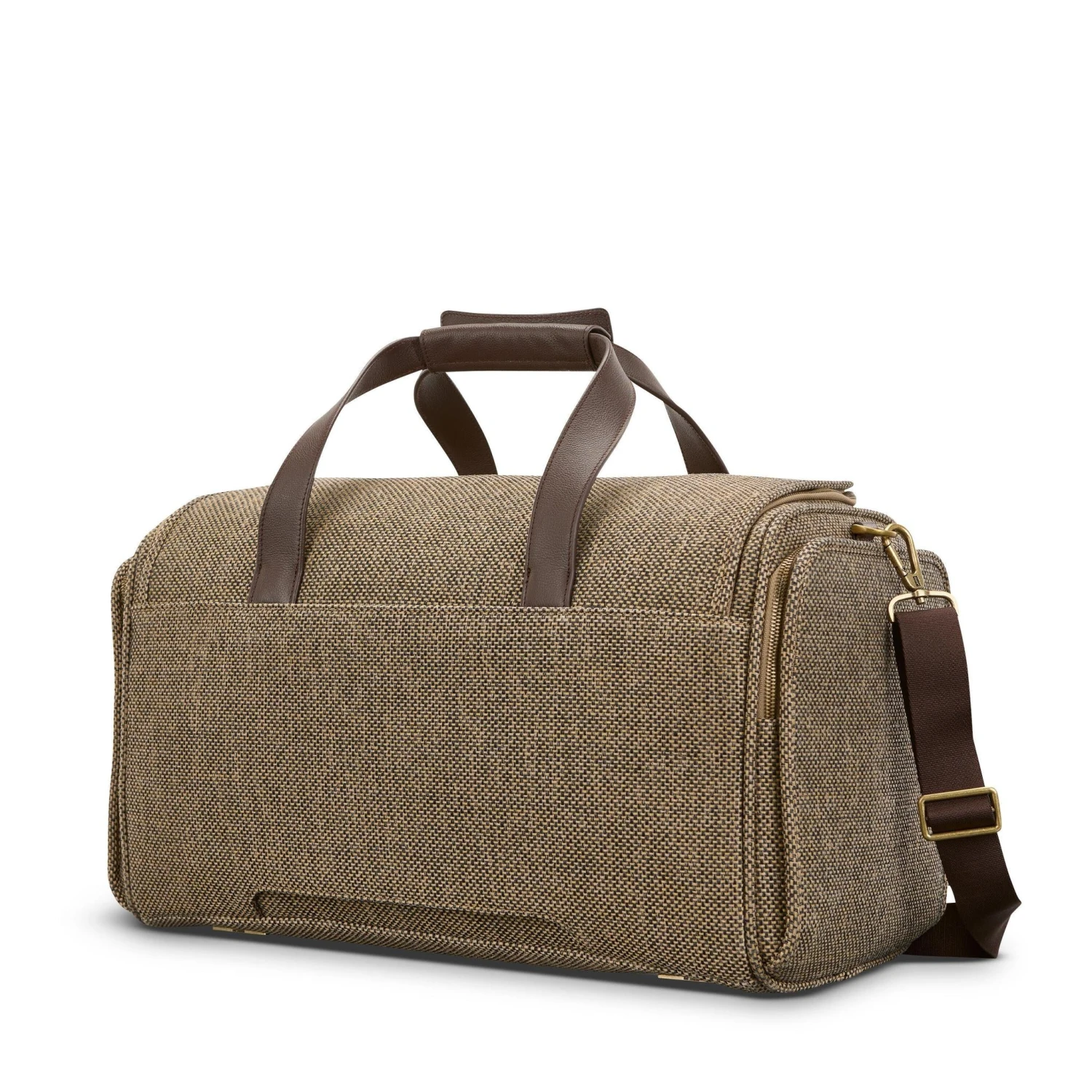Hartmann Tweed Legend Travel Duffel - Tan/Brown Leather Accents Heritage Weekend Bag 8 Hartmann Tweed Legend Travel Duffel - Tan/Brown Leather Accents Heritage Weekend Bag - Image 6