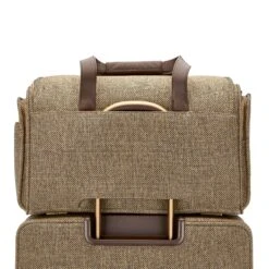 Hartmann Tweed Legend Travel Duffel - Tan/Brown Leather Accents Heritage Weekend Bag 16 Hartmann Tweed Legend Travel Duffel - Tan/Brown Leather Accents Heritage Weekend Bag -Luggage Pros Store Hartmann Tweed Travel Duffel 7