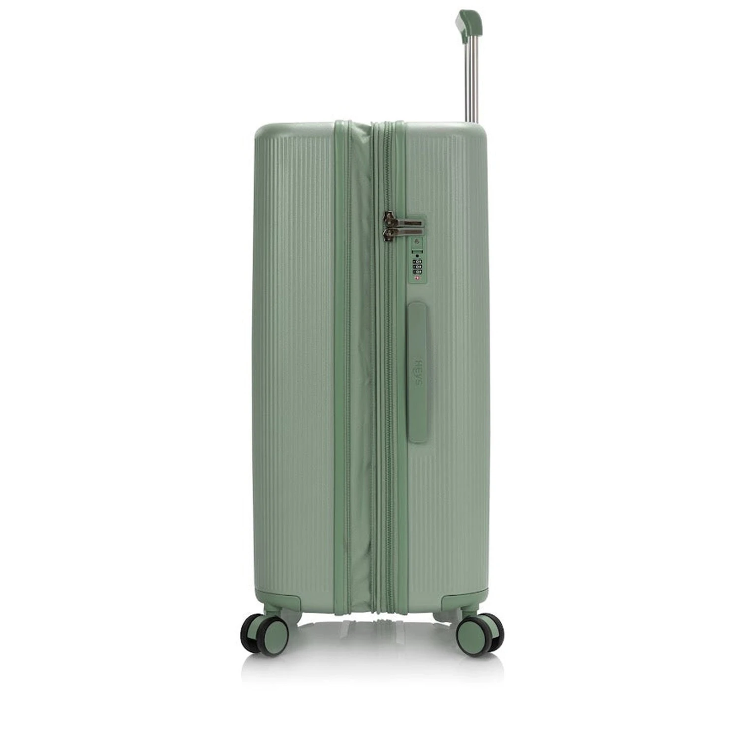 Heys Earth Tones 30" Spinner – Olive Green Ribbed Polycarbonate Checked Luggage 19 Heys Earth Tones 30" Spinner – Olive Green Ribbed Polycarbonate Checked Luggage - Image 17