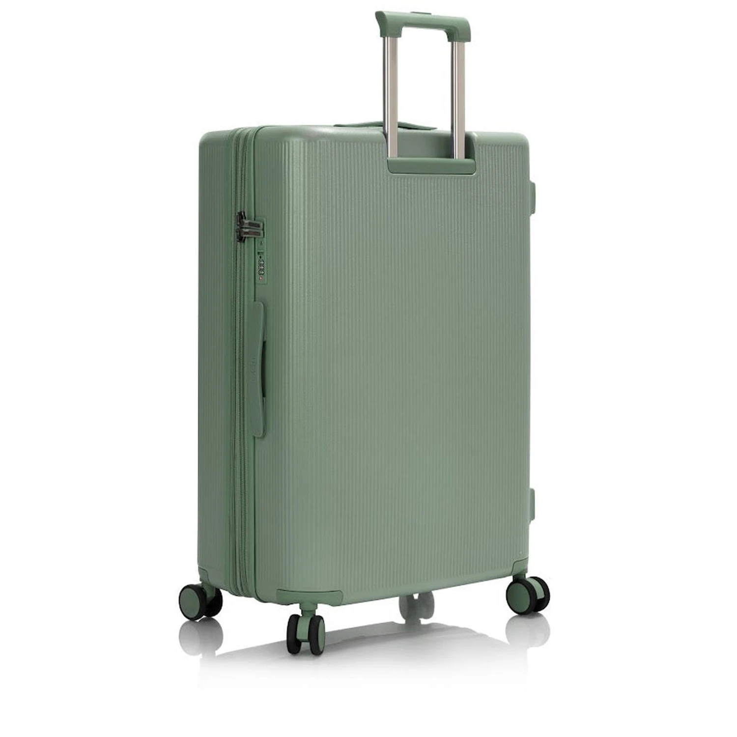 Heys Earth Tones 30" Spinner – Olive Green Ribbed Polycarbonate Checked Luggage 11 Heys Earth Tones 30" Spinner – Olive Green Ribbed Polycarbonate Checked Luggage - Image 9