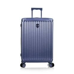 Heys Luxe 26" Gunmetal Spinner – Expandable Polycarbonate Checked Luggage with Metal Corner Guards -Luggage Pros Store Heys Luxe 26 Spinner 8