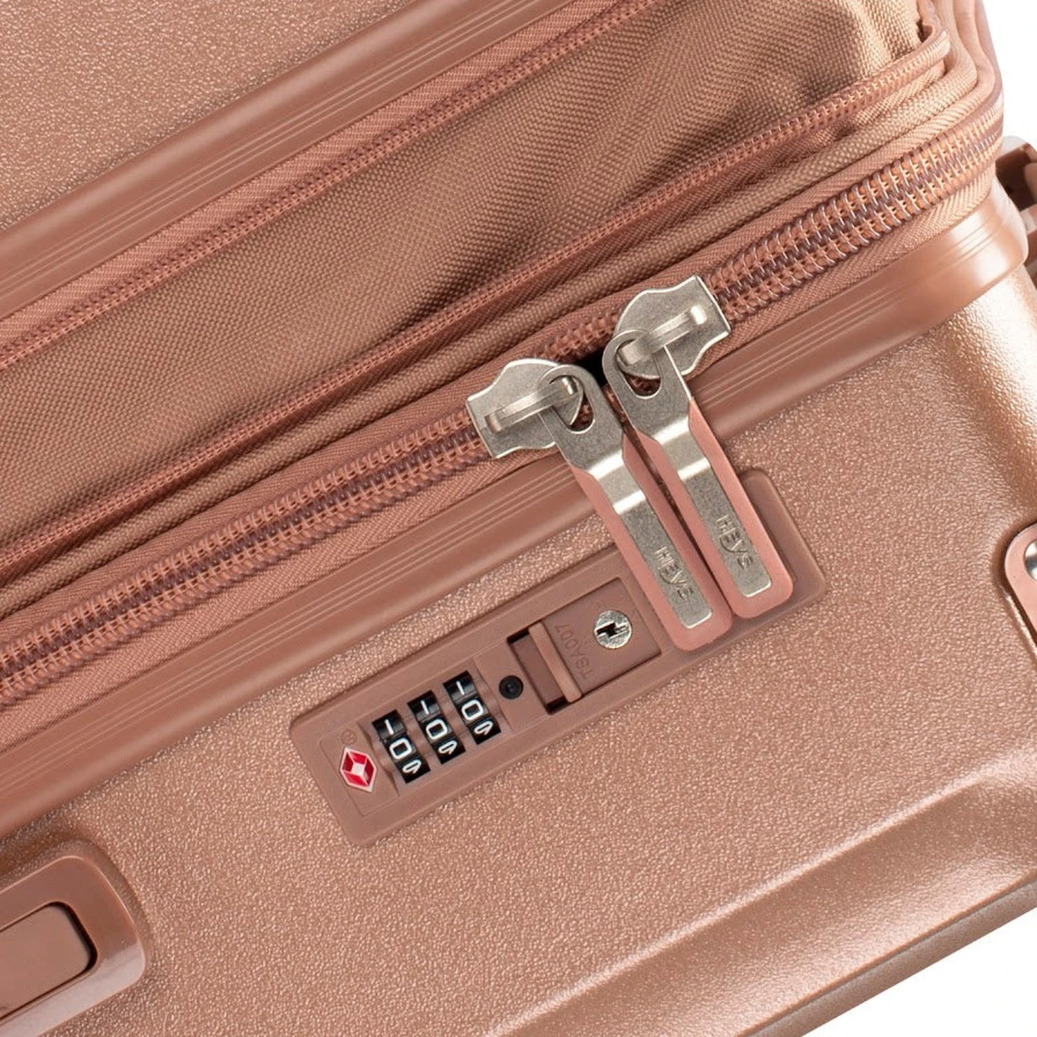 Heys Luxe 3 Piece Spinner Luggage Set – Rose Gold Metallic Polycarbonate Hardside 9 Heys Luxe 3 Piece Spinner Luggage Set – Rose Gold Metallic Polycarbonate Hardside - Image 7